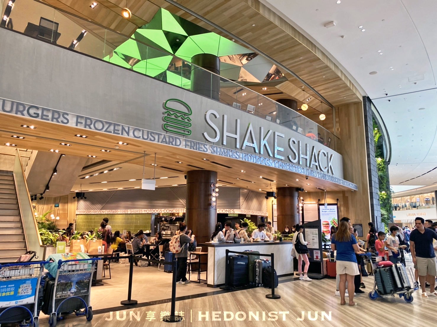 【新加坡樟宜】Shake Shack(附菜單)終於吃到漢堡界星巴克 濃郁斑蘭奶昔獅城限定 - 第9張圖