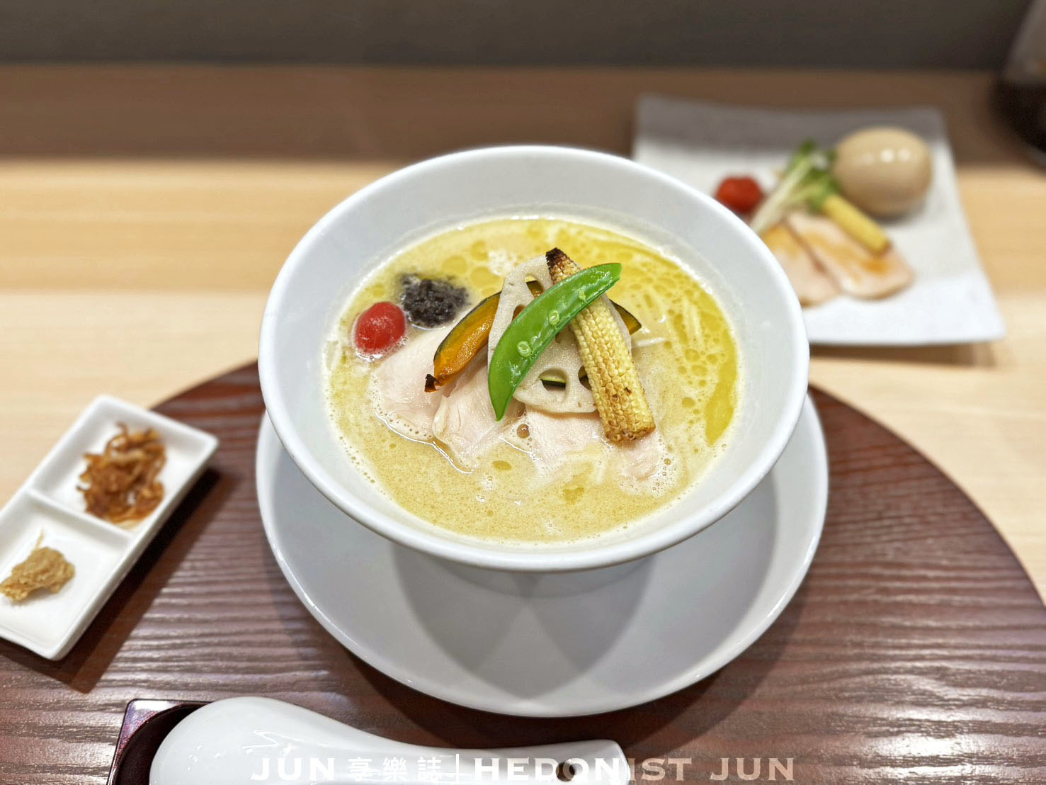 《台北‧中山》銀座 篝(台北店)-被譽為高級料亭拉麵的黃金雞白湯頭會發光! - 第14張圖