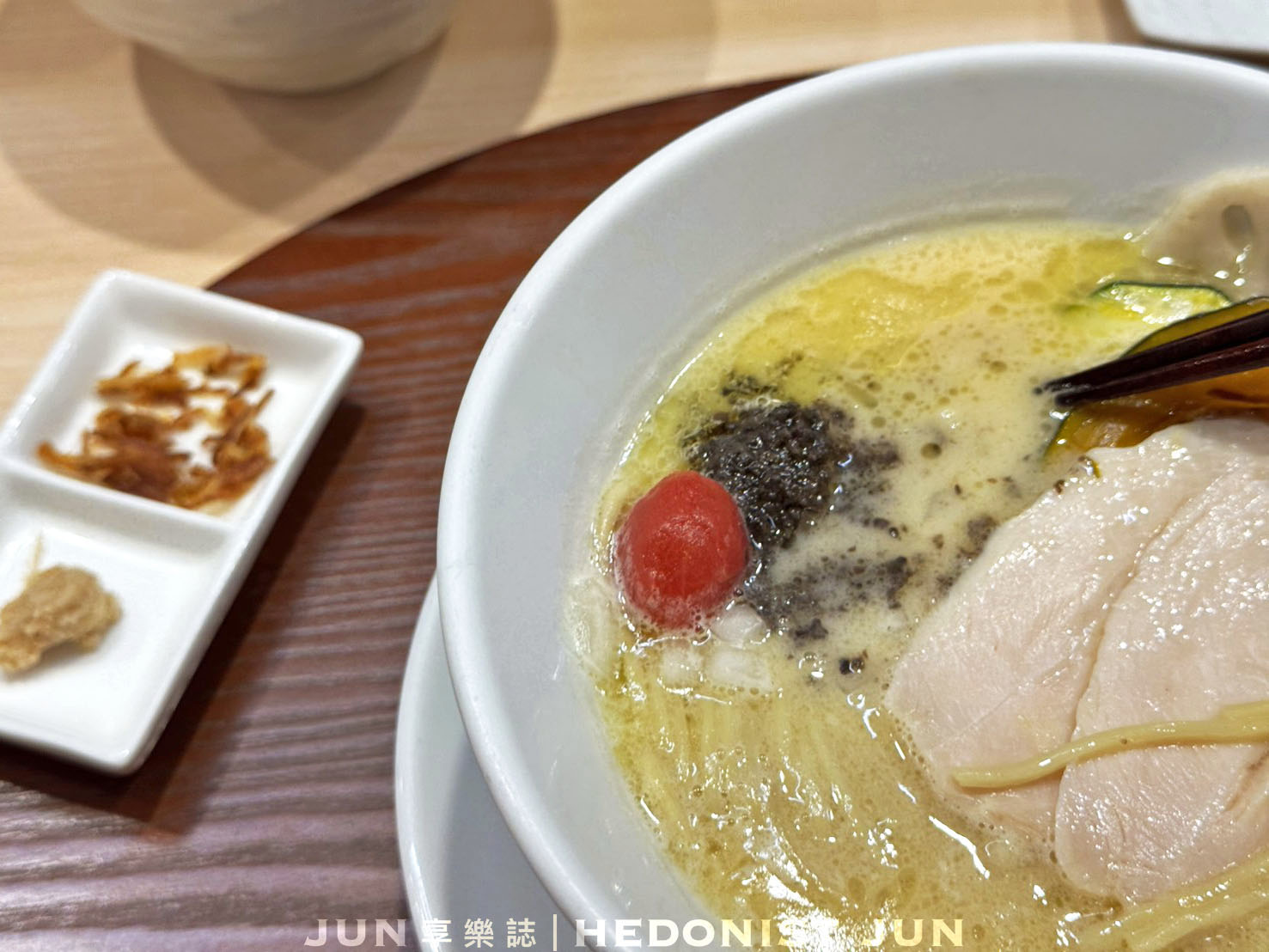 《台北‧中山》銀座 篝(台北店)-被譽為高級料亭拉麵的黃金雞白湯頭會發光! - 第17張圖