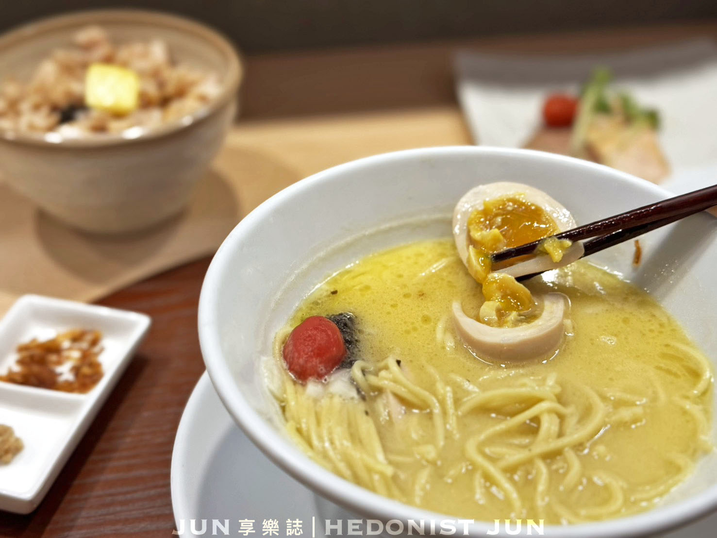 《台北‧中山》銀座 篝(台北店)-被譽為高級料亭拉麵的黃金雞白湯頭會發光! - 第21張圖