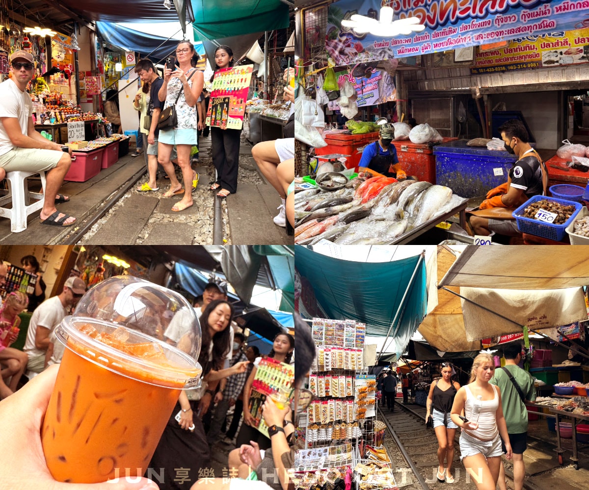 《泰國‧曼谷》水上市場+鐵道市集一日遊-無腦跟團造訪知名景點 一日遊完整體驗